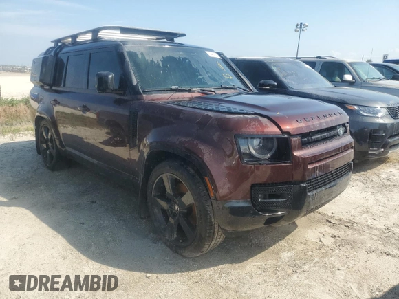 2024 Land Rover Defender X-Dynamic SE with VIN SALE2FEU2R2260716, listed as a Copart auction lot 74466624 with Not provided miles and Non repairable. Bid and sale history available at DreamBid. Image 4.