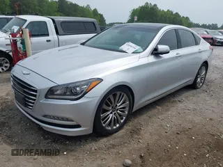 2017 Genesis G80 Ultimate z VIN KMHGN4JF6HU209477, wystawiony jako IAAI lot #42056310 z przebiegiem 134 288 mil mil oraz . Historia ofert i sprzedaży dostępna na DreamBid. Obrazek 2.