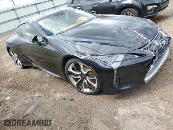 2018 Lexus LC with VIN JTHHP5AY7JA005268, listed as a Copart auction lot 52507585 with 17,572 mi miles and Salvage Title. Bid and sale history available at carsss.com. Image 4.
