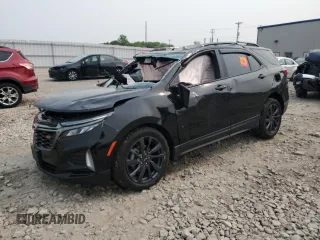 2023 Chevrolet Equinox RS z VIN 3GNAXWEG0PL131877, wystawiony jako Copart lot #58367675 z przebiegiem 27 473 mil mil oraz Szkoda całkowita • Salvage title. Historia ofert i sprzedaży dostępna na DreamBid. Obrazek 1.