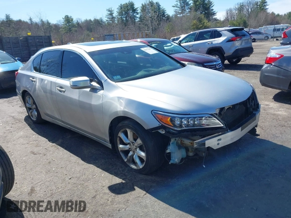 2014 Acura RLX with VIN JH4KC1F3XEC002575, listed as a IAAI auction lot 41972287 with 126,636 mi miles. Bid and sale history available at carsss.com. Image 1.