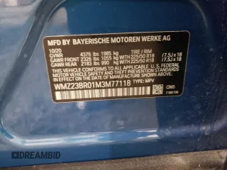 2021 MINI Countryman Oxford Edition with VIN WMZ23BR01M3M77118, listed as a Copart auction lot 66974374 with 36,401 mi miles and Salvage Title. Bid and sale history available at carsss.com. Image 12.