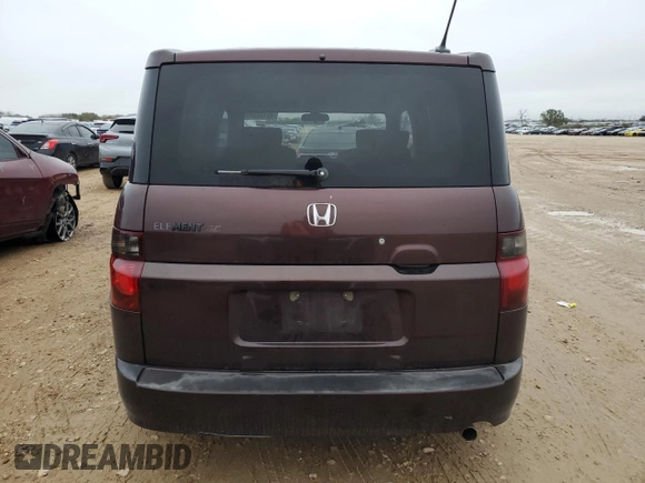2007 Honda Element with VIN 5J6YH17997L007750, listed as a Copart auction lot 45148345 with 187,348 mi miles and Salvage Title. Bid and sale history available at DreamBid. Image 6.