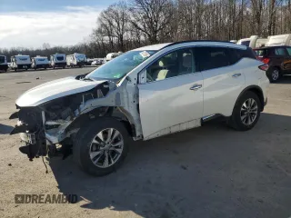 2018 Nissan Murano SV with VIN 5N1AZ2MH8JN173108, listed as a Copart auction lot 47729185 with 107,964 mi miles and Salvage title. Bid and sale history available at DreamBid. Image 1.