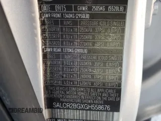 2016 Land Rover Discovery Sport HSE z VIN SALCR2BGXGH558676, wystawiony jako Copart lot #57562495 z przebiegiem 121 378 mil mil oraz Szkoda całkowita • Salvage title. Historia ofert i sprzedaży dostępna na DreamBid. Obrazek 13.