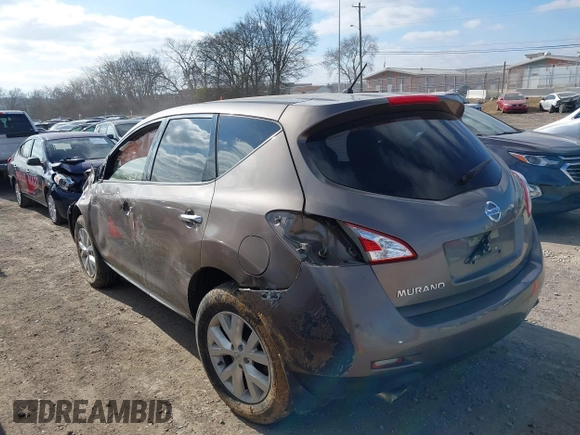 2014 Nissan Murano SV with VIN JN8AZ1MU4EW408491, listed as a IAAI auction lot 38418086 with 161,373 mi miles and . Bid and sale history available at DreamBid. Image 3.