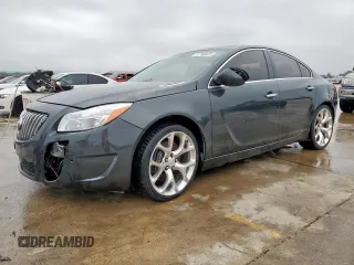 2013 Buick Regal GS z VIN 2G4GV5GV6D9147624, wystawiony jako Copart lot #57160425 z przebiegiem 126 644 mil mil oraz Czysty tytuł • Clean title. Historia ofert i sprzedaży dostępna na DreamBid. Obrazek 1.