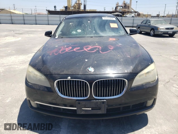 2012 BMW 7 Series 740i with VIN WBAKA4C59CDS99342, listed as a Copart auction lot 63705894 with 0 mi miles and Salvage Title. Bid and sale history available at carsss.com. Image 5.