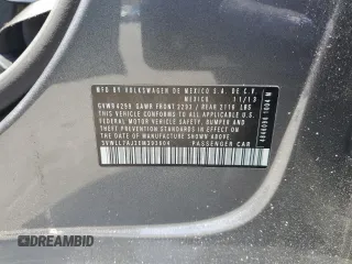 2014 Volkswagen Jetta TDI with VIN 3VWLL7AJ2EM393604, listed as a Copart auction lot 55147545 with 130,273 mi miles and Salvage title. Bid and sale history available at DreamBid. Image 12.