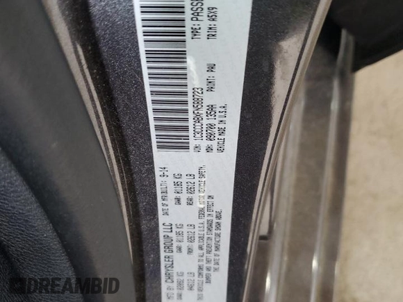 2015 Chrysler 200 Limited with VIN 1C3CCCABXFN588723, listed as a Copart auction lot 53936435 with 120,513 mi miles and Non repairable. Bid and sale history available at DreamBid. Image 12.