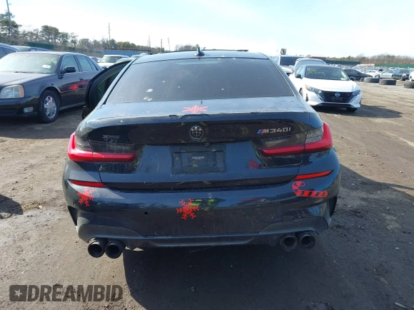 2021 BMW 3 Series M340i xDrive with VIN 3MW5U9J03M8B51419, listed as a IAAI auction lot 41478187 with 46,741 mi miles. Bid and sale history available at carsss.com. Image 16.