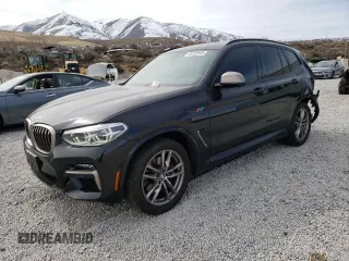 2021 BMW X3 M40i with VIN 5UXTY9C03M9D87944, listed as a Copart auction lot 48182645 with 18,353 mi miles and Salvage Title. Bid and sale history available at carsss.com. Image 1.