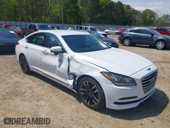 2017 Genesis G80 3.8L with VIN KMHGN4JE4HU169181, listed as a IAAI auction lot 41991011 with 78,470 mi miles. Bid and sale history available at carsss.com. Image 6.