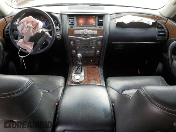2017 Nissan Armada SV with VIN JN8AY2ND5H9007347, listed as a Copart auction lot 47767925 with 186,540 mi miles and Salvage Title. Bid and sale history available at carsss.com. Image 8.