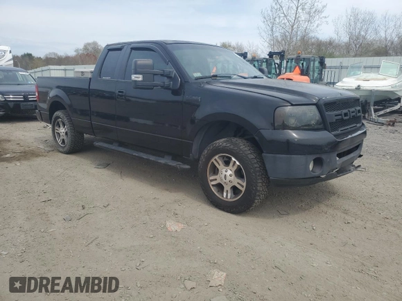 2007 Ford F-150 XLT with VIN 1FTPX12567NA59611, listed as a Copart auction lot 54785865 with 215,157 mi miles and Clean Title. Bid and sale history available at carsss.com. Image 4.