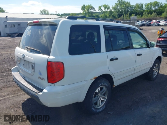 2005 Honda Pilot EX-L z VIN 5FNYF18615B002901, wystawiony jako IAAI lot #42395874 z przebiegiem 217 334 mil mil oraz . Historia ofert i sprzedaży dostępna na DreamBid. Obrazek 4.