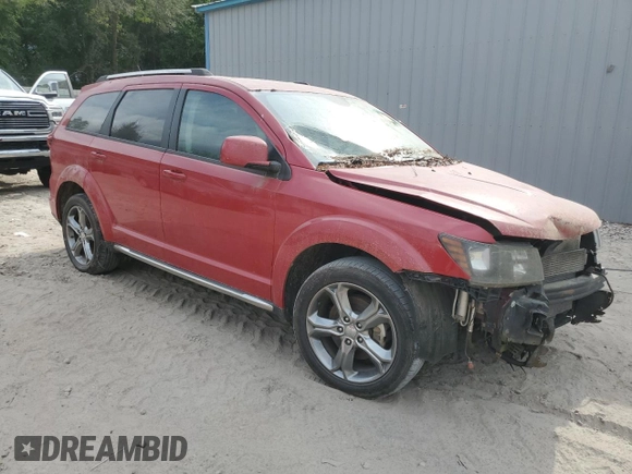 2017 Dodge Journey Crossroad Plus with VIN 3C4PDCGG4HT594808, listed as a Copart auction lot 54072115 with Not Provided miles and Clean Title. Bid and sale history available at DreamBid. Image 4.