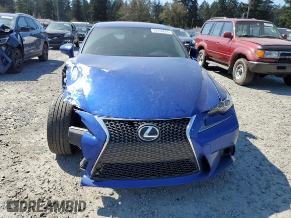2016 Lexus IS 200t with VIN JTHBA1D22G5013724, listed as a Copart auction lot 52256665 with 104,892 mi miles and Salvage title. Bid and sale history available at DreamBid. Image 5.