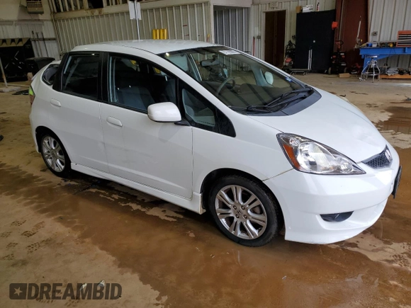 2009 Honda Fit Sport with VIN JHMGE88419S026712, listed as a Copart auction lot 51165865 with 54,586 mi miles and Salvage Title. Bid and sale history available at carsss.com. Image 4.