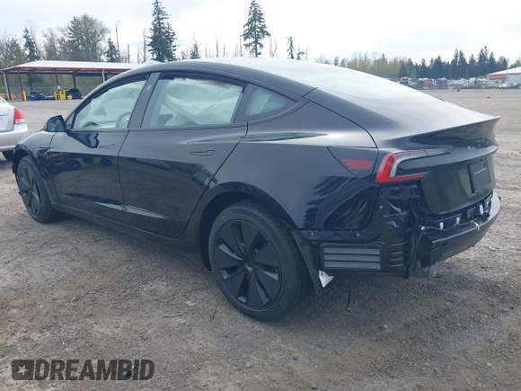 2025 Tesla Model 3 Long Range with VIN 5YJ3E1EB1SF885103, listed as a IAAI auction lot 41926295 with Not provided miles and . Bid and sale history available at DreamBid. Image 3.