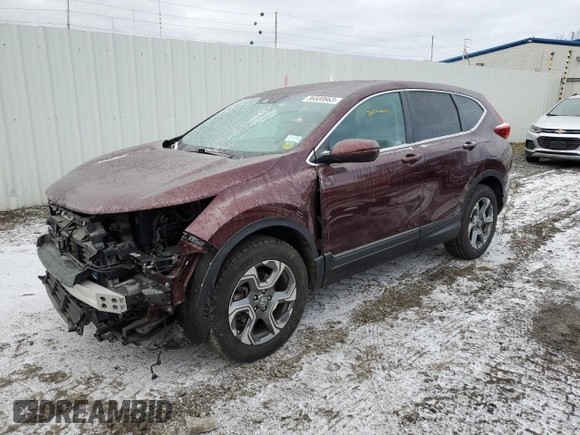 2019 Honda CR-V EX with VIN 2HKRW2H52KH618055, listed as a Copart auction lot 36500663 with 37,655 mi miles. Bid and sale history available at carsss.com. Image 1.
