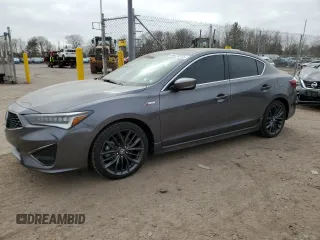 2020 Acura ILX w/Premium/A-SPEC Pkg with VIN 19UDE2F82LA008645, listed as a Copart auction lot 48473335 with 122,544 mi miles and Salvage Title. Bid and sale history available at carsss.com. Image 1.