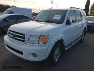 2002 Toyota Sequoia Limited with VIN 5TDZT38A72S112419, listed as a IAAI auction lot 41397980 with 115,947 mi miles. Bid and sale history available at carsss.com. Image 2.