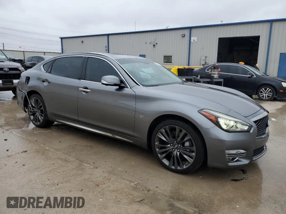 2018 Infiniti Q70 Luxe with VIN JN1BY1PP6JM330765, listed as a Copart auction lot 86396874 with 80,950 mi miles and Clean title. Bid and sale history available at DreamBid. Image 4.