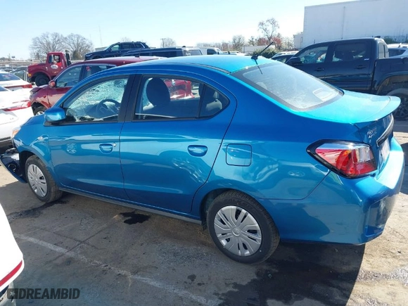 2024 Mitsubishi Mirage G4 ES with VIN ML32FUFJ5RHF18057, listed as a IAAI auction lot 41777971 with 2,457 mi miles. Bid and sale history available at carsss.com. Image 14.