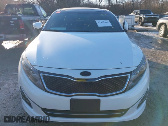 2015 Kia Optima SX Turbo with VIN 5XXGR4A67FG355530, listed as a IAAI auction lot 41442418 with 67,080 mi miles. Bid and sale history available at carsss.com. Image 12.