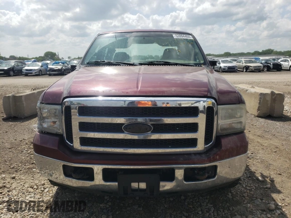 2005 Ford Super Duty F-250 XL with VIN 1FTSW20P75EC76377, listed as a Copart auction lot 53994404 with 288,077 mi miles and Salvage Title. Bid and sale history available at carsss.com. Image 5.