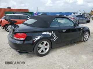 2011 BMW 1 Series 128i with VIN WBAUN1C55BVH83063, listed as a Copart auction lot 62858125 with Not provided miles and Clean title. Bid and sale history available at DreamBid. Image 3.
