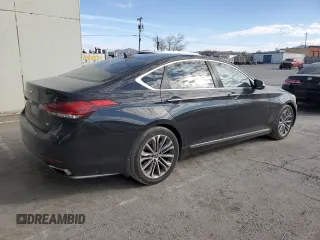 2017 Genesis G80 3.8L with VIN KMHGN4JE9HU190186, listed as a Copart auction lot 78520824 with 187,490 mi miles and Salvage Title. Bid and sale history available at carsss.com. Image 3.