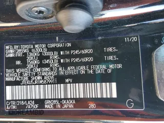 2021 Toyota 4Runner Limited with VIN JTEKU5JR1M5879911, listed as a Copart auction lot 88809235 with 51,413 mi miles and Salvage title. Bid and sale history available at DreamBid. Image 14.