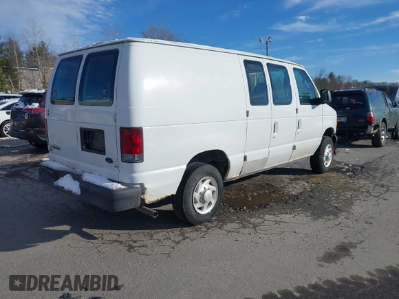 2007 Ford Econoline Cargo Commercial with VIN 1FTNE14W47DB31284, listed as a IAAI auction lot 41547430 with 85,413 mi miles and . Bid and sale history available at DreamBid. Image 4.