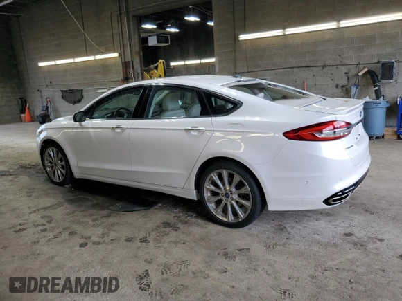 2017 Ford Fusion Titanium with VIN 3FA6P0D99HR138992, listed as a Copart auction lot 58421995 with 24,057 mi miles and Salvage title. Bid and sale history available at DreamBid. Image 2.
