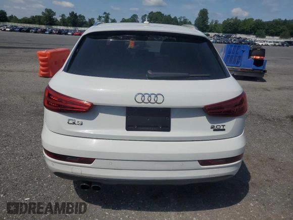 2018 Audi Q3 Premium with VIN WA1ECCFS8JR024576, listed as a Copart auction lot 64018985 with 128,784 mi miles and Clean title. Bid and sale history available at DreamBid. Image 6.