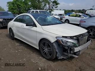 2017 Mercedes-Benz CLA 250 with VIN WDDSJ4GB8HN406231, listed as a Copart auction lot 53218714 with 100,256 mi miles and Salvage Title. Bid and sale history available at DreamBid. Image 4.
