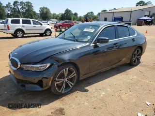 2021 BMW 3 Series 330i xDrive with VIN WBA5R7C08MFK11186, listed as a Copart auction lot 58069333 with 0 mi miles. Bid and sale history available at carsss.com. Image 1.