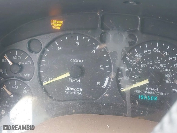 1999 Oldsmobile Bravada with VIN 1GHDT13W7X2711363, listed as a IAAI auction lot 41294782 with NaN miles. Bid and sale history available at carsss.com. Image 7.