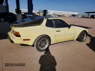 1983 Porsche 944 с VIN WP0AA0943DN459166, выставлен на аукционе Copart как лот 75570024 с пробегом 82 020 миль миль и Чистый • Clean title. История ставок и продаж доступна на DreamBid. Изображение 3.