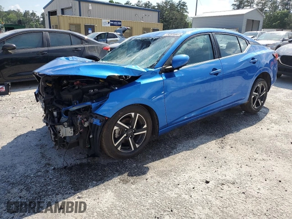 2024 Nissan Sentra SV with VIN 3N1AB8CVXRY222118, listed as a Copart auction lot 55432235 with 45,156 mi miles and Non Repairable. Bid and sale history available at DreamBid. Image 1.
