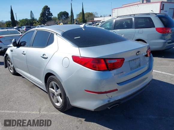 2015 Kia Optima LX with VIN 5XXGM4A77FG431285, listed as a IAAI auction lot 38792800 with 99,378 mi miles and . Bid and sale history available at DreamBid. Image 3.