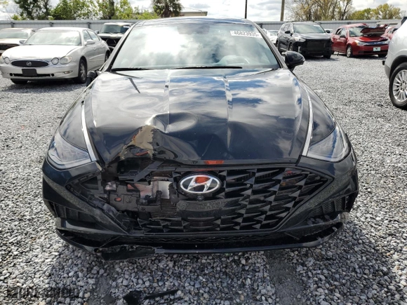 2022 Hyundai Sonata Limited with VIN KMHL34J23NA169938, listed as a Copart auction lot 46823935 with 52,620 mi miles and Non Repairable. Bid and sale history available at carsss.com. Image 5.