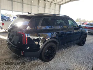 2024 Kia Telluride SX X-Line with VIN 5XYP5DGC9RG474012, listed as a Copart auction lot 79106614 with 22,751 mi miles and Salvage Title. Bid and sale history available at carsss.com. Image 3.