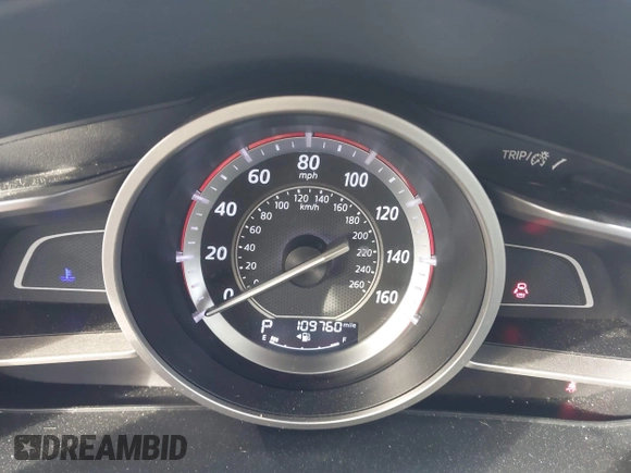 2015 Mazda 3 i SV with VIN JM1BM1T79F1246799, listed as a IAAI auction lot 41785860 with 109,760 mi miles. Bid and sale history available at carsss.com. Image 7.