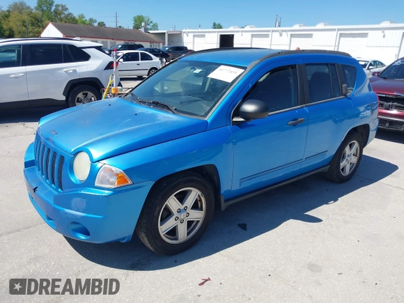 2008 Jeep Compass Sport with VIN 1J8FT47W18D694665, listed as a IAAI auction lot 41772431 with 194,442 mi miles. Bid and sale history available at carsss.com. Image 17.