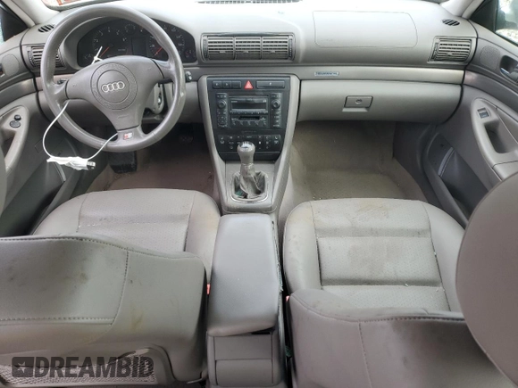 2001 Audi A4 with VIN WAUDC68D81A012246, listed as a Copart auction lot 48749525 with 60,876 mi miles and Salvage title. Bid and sale history available at DreamBid. Image 8.