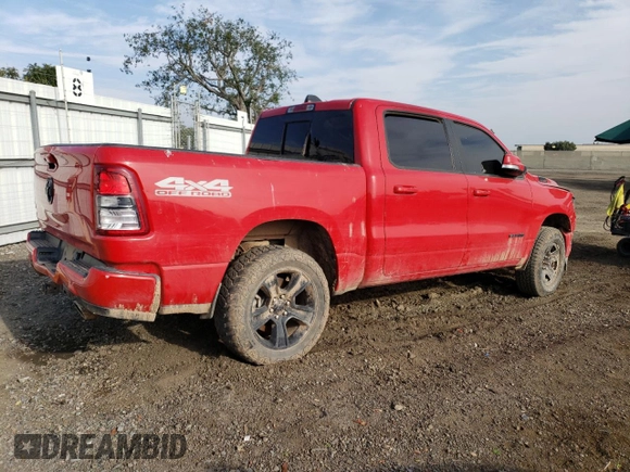 2020 Ram 1500 Big Horn with VIN 1C6SRFFM5LN180375, listed as a Copart auction lot 82192923 with 0 mi miles. Bid and sale history available at carsss.com. Image 3.