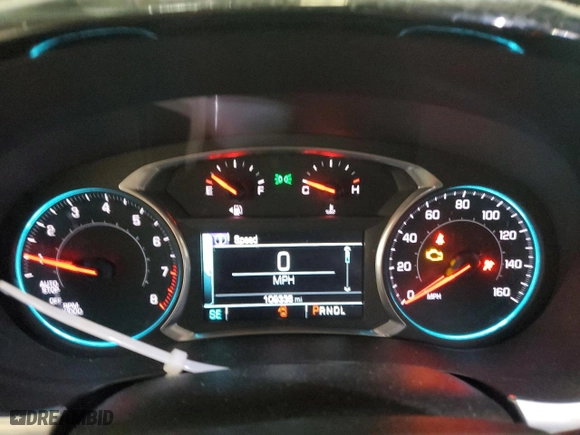 2019 Chevrolet Traverse LT Leather with VIN 1GNEVHKW7KJ159660, listed as a Copart auction lot 52614105 with 109,336 mi miles and Salvage Title. Bid and sale history available at carsss.com. Image 9.